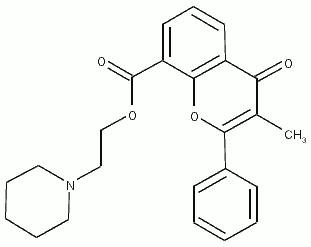 Chemical structure of flavoxate