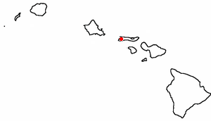 Location of Maunaloa, Hawaii
