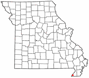 Location of Cardwell, Missouri