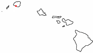 Location of Kaumakani, Hawaii