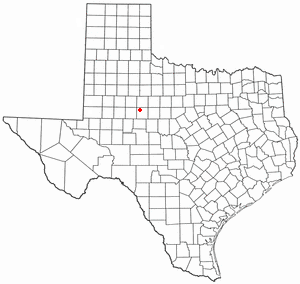 Location of Roscoe, Texas