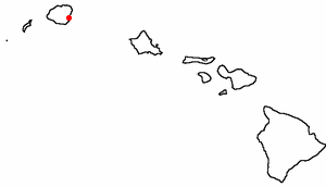 Location of Hanamaulu, Hawaii