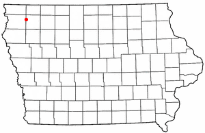 Location of Sheldon, Iowa