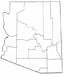 Location of Bluewater, Arizona