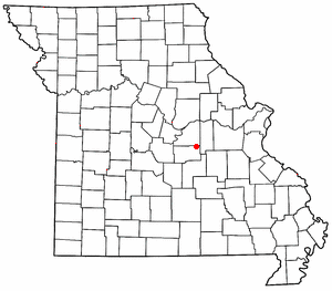 Location of Belle, Missouri