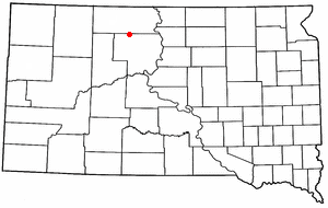 Location of Timber Lake, South Dakota