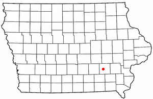 Location of Sigourney, Iowa