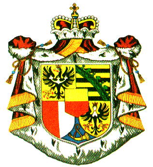 The large coat-of-arms of Liechtenstein.