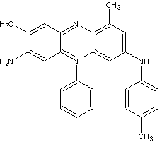 Molecular structure of mauveine B