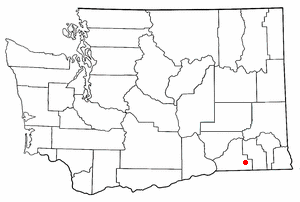 Location of Dixie, Washington