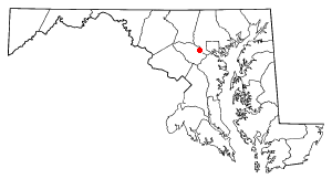Location of Ellicott City, Maryland
