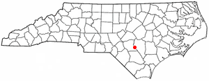 Location of Autryville, North Carolina