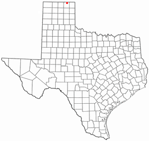 Location of Perryton, Texas