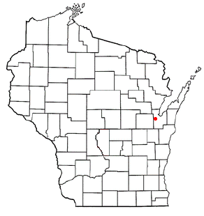 Location of Hobart, Wisconsin