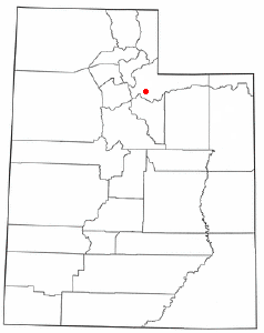 Location of Oakley, Utah