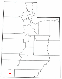 Location of Toquerville, Utah