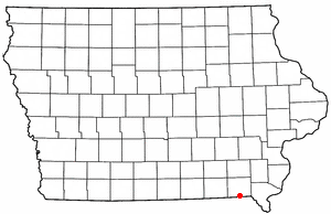 Location of Mount Sterling, Iowa
