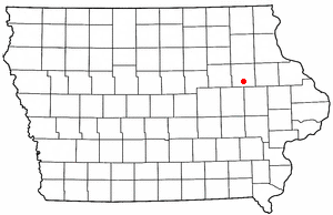 Location of Rowley, Iowa