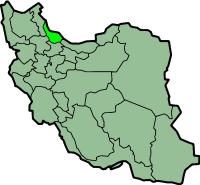 Map of Guilan province