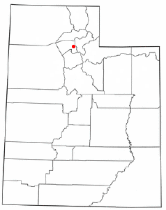 Location of Farmington, Utah