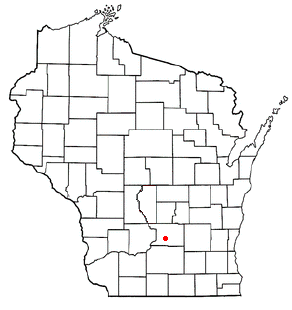 Location of Poynette, Wisconsin