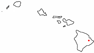 Location of Mountain View, Hawaii