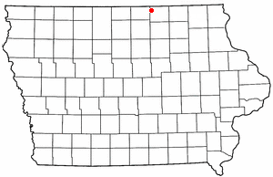 Location of Carpenter, Iowa