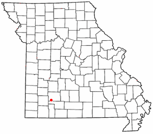 Location of Republic, Missouri