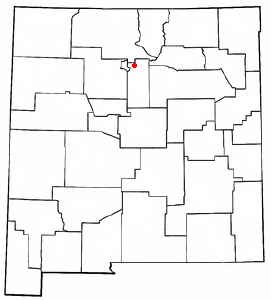 Location of Jaconita, New Mexico