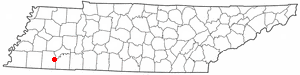 Location of Hornsby, Tennessee