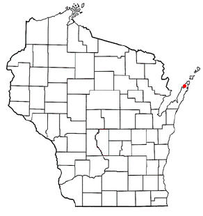 Location of Ephraim, Wisconsin