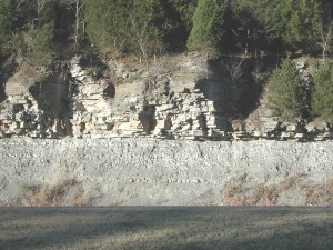 Limey  overlaid by limestone. , 