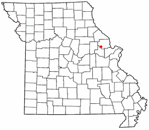 Location of Hawk Point, Missouri