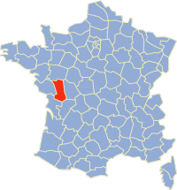 Location of Deux-Sèvres in France