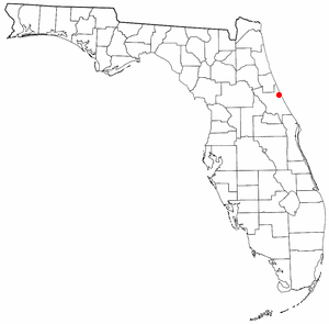 Location of Daytona Beach, Florida