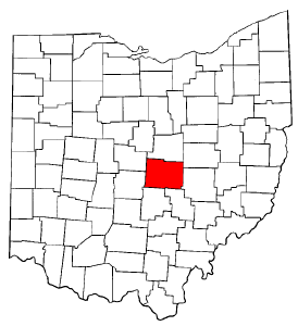 Image:Map of Ohio highlighting Licking County.png