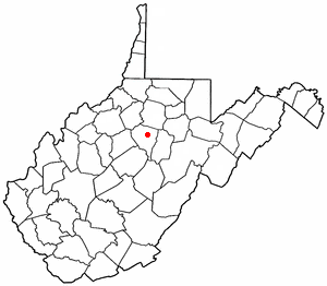Location of Weston, West Virginia
