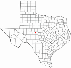 Location of Eola, Texas