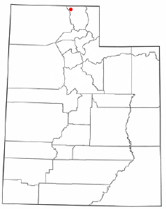 Location of Clarkston, Utah