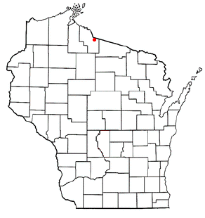 Location of Oma, Wisconsin