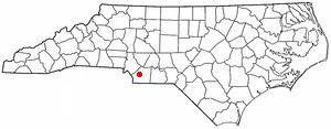 Location of Wesley Chapel, North Carolina