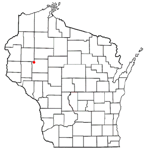 Location of New Auburn, Wisconsin