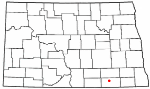 Location of Fullerton, North Dakota