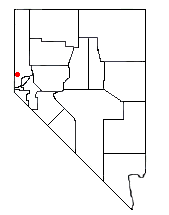 Location of Lemmon Valley-Golden Valley, Nevada
