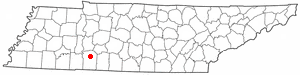 Location of Waynesboro, Tennessee