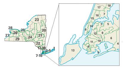 New York congressional districts