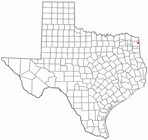 Location of Queen City, Texas