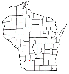 Location of Avoca, Wisconsin