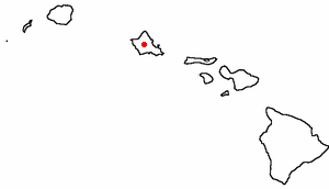 Location of Mililani Town, Hawaii