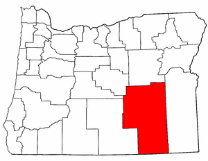 Image:Map of Oregon highlighting Harney County.png